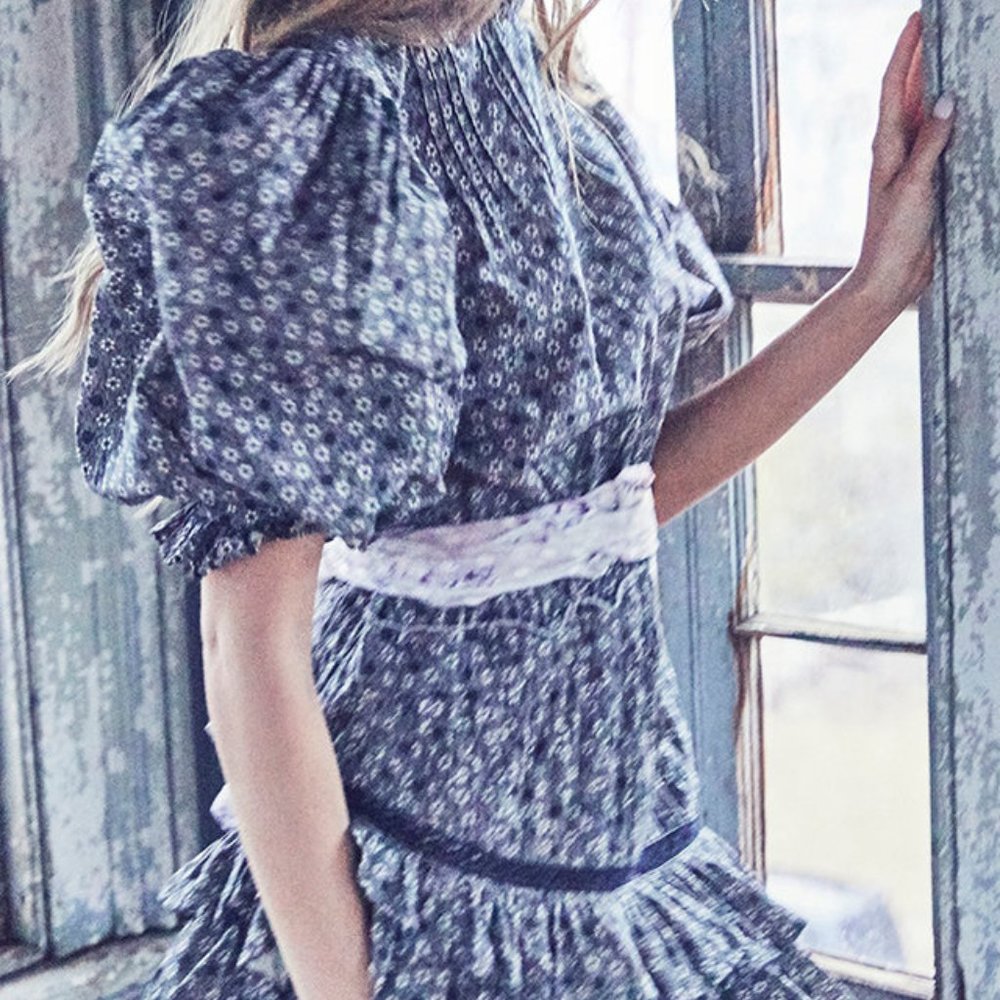Loveshackfancy Lorelei dress onyxs floral S